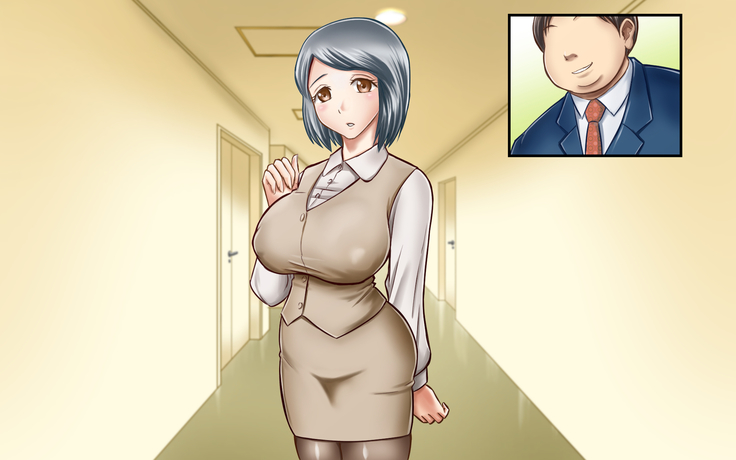 NIJIIRO TYA^HAN TEI] A Plain Coworker Is Actually A True Slut And Demands To Be R*ped By Me!?