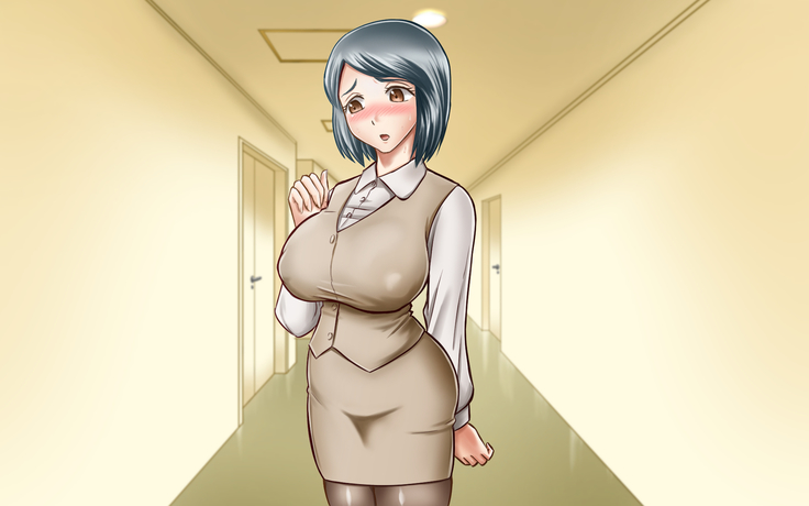 NIJIIRO TYA^HAN TEI] A Plain Coworker Is Actually A True Slut And Demands To Be R*ped By Me!?