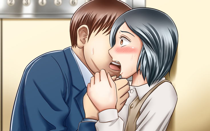 NIJIIRO TYA^HAN TEI] A Plain Coworker Is Actually A True Slut And Demands To Be R*ped By Me!?