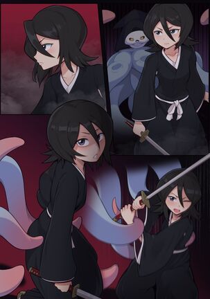 Rukia Attacked by Tentacles