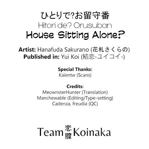 House Sitting Alone