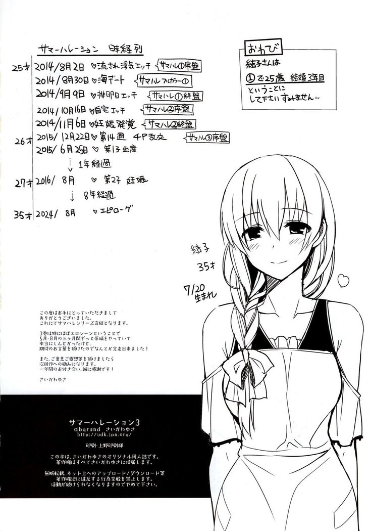 Summer Halation 3 Kanketsuhen | Summer Halation 3 Final Chapter  {doujin-moe.us}