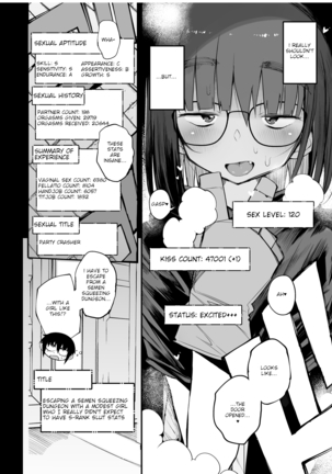 Sakusei Dungeon Kouryaku ni Mukanai Jimiko no S-kyuu Dosukebe Status | Escaping a semen squeezing dungeon with a modest girl who I really didn't expect to have S-rank slut stats Page #12