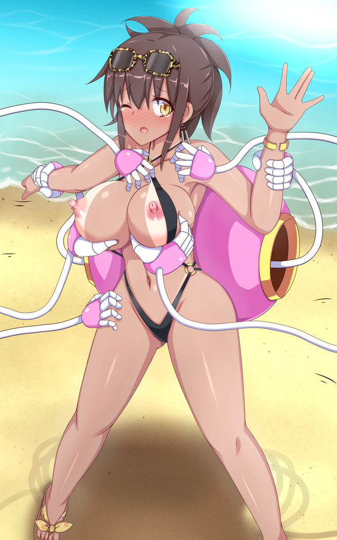 くすぐりロボかん真夏の日焼けガール編