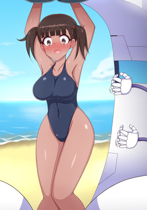 くすぐりロボかん真夏の日焼けガール編 Page #154