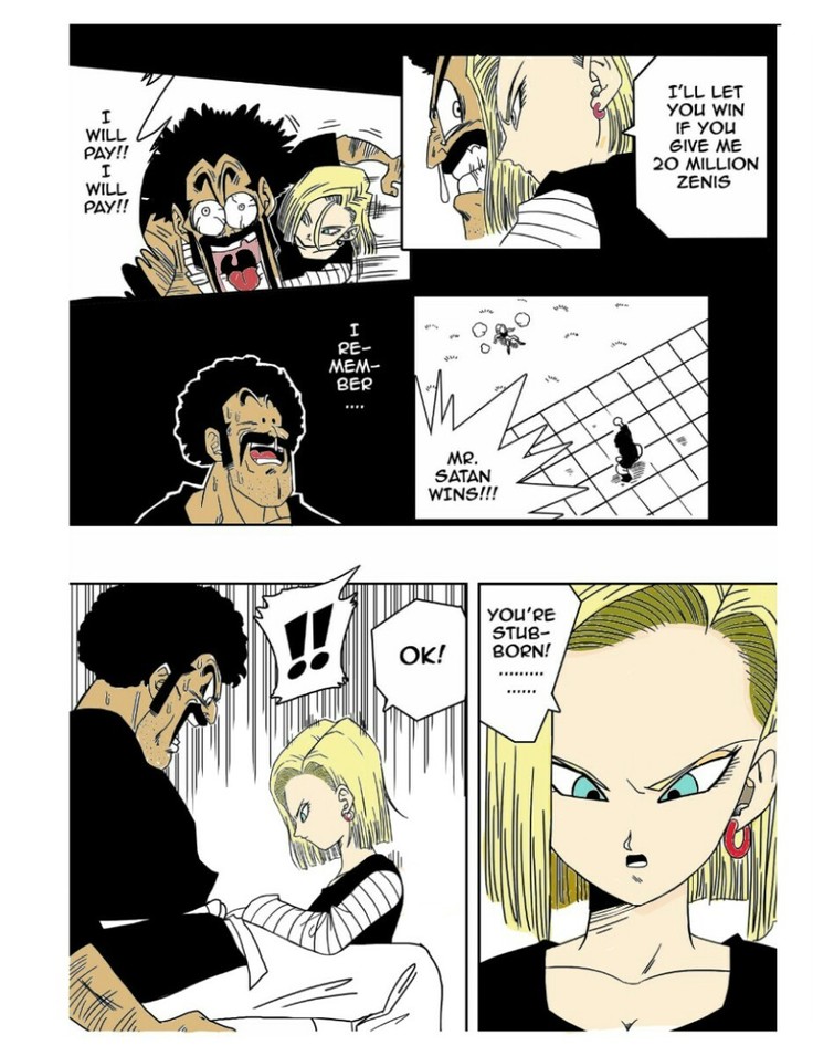 18-gou to Mister Satan!! Seiteki Sentou! | Android N18 and Mr. Satan!! Sexual Intercourse Between Fighters!