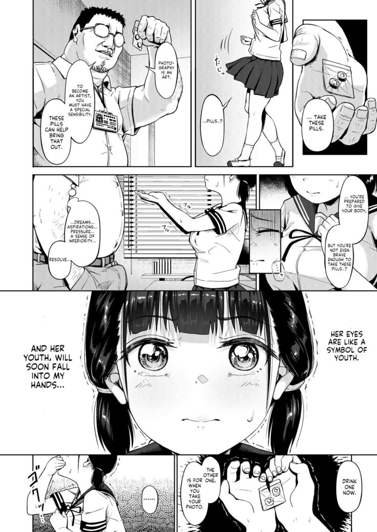 [Circle Mizusane (Mizusane)] Joshi Shashin-bu to Oji-san Shidouin ~Kuimono ni Sareta Akogare~ [English] [Komori Translations]