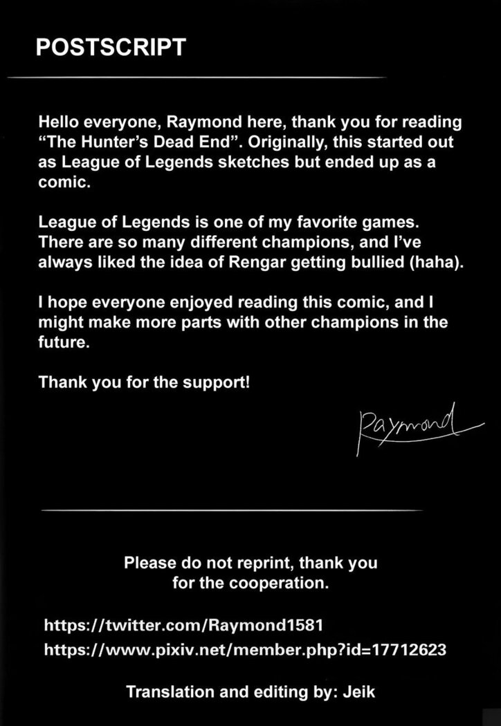 Hunter's Dead End 1