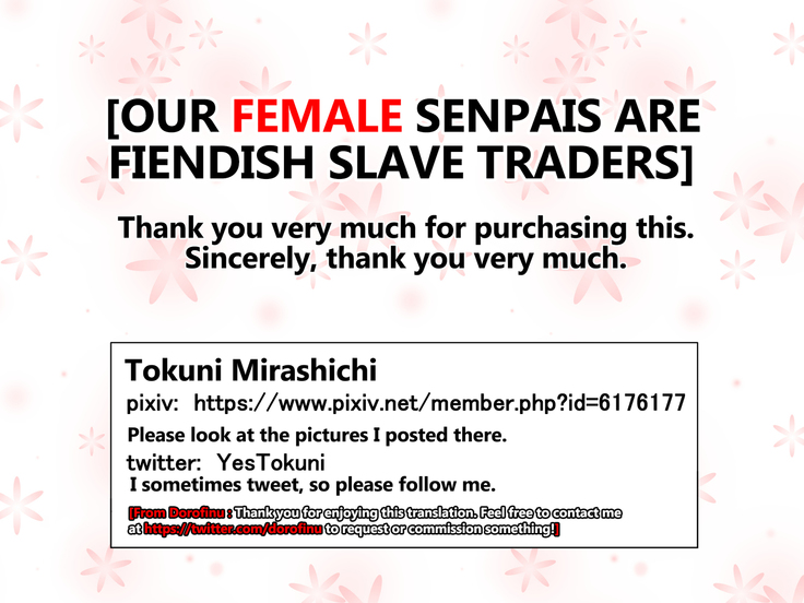 Our Female Senpais are Fiendish Slave Traders
