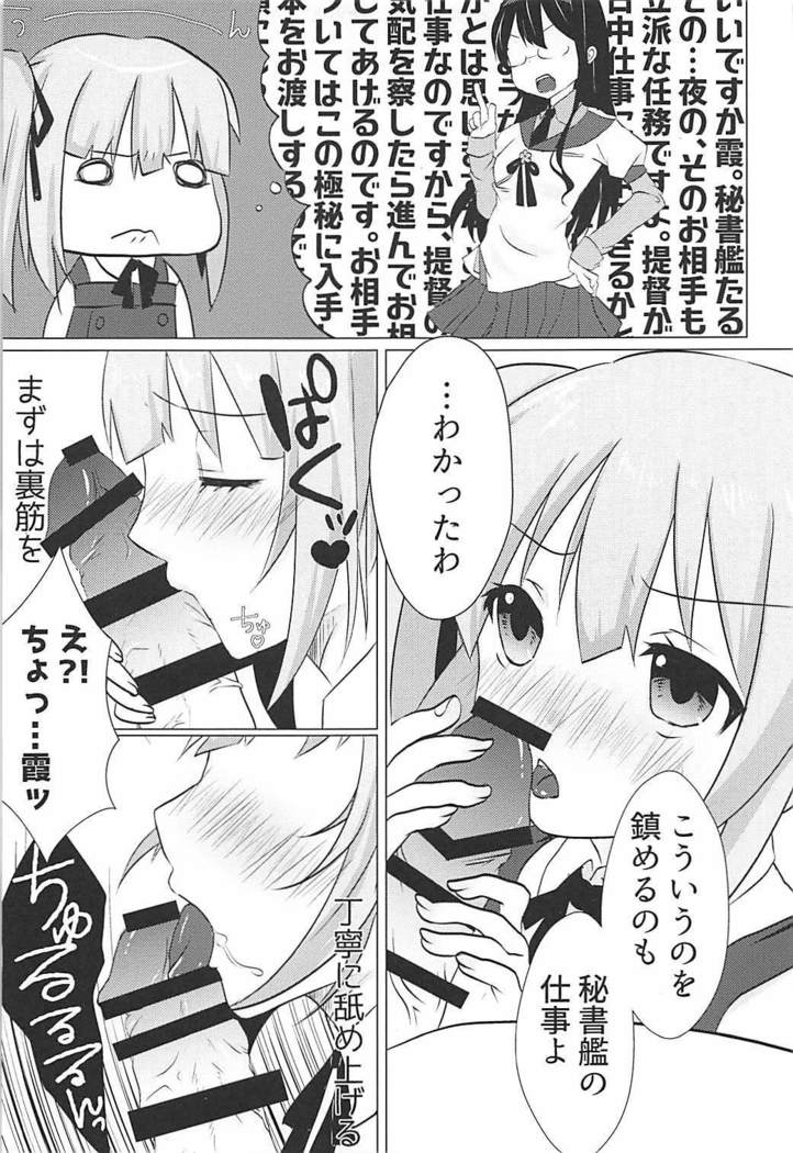 秘書艦霞の秘密のお仕事