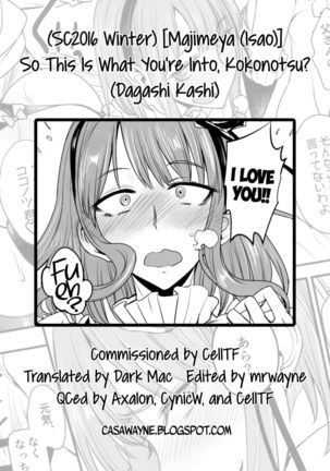 Dagashi Kashi no Ero-hon Kokonotsu-kun Kouiunoga Suki nano? | So This Is What You're Into, Kokonotsu?   =Dark Mac + CW= - Page 27