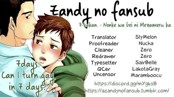 7-kakan. ~ Nonke wa Gay ni Mezameru ka? Dai 1-wa | 7 DAYS. ~ Can I Turn Gay in Seven Days? 1st Story