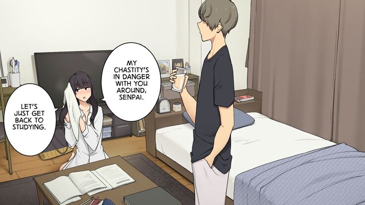 Senpai no Ie de Shiken Benkyou Oshiete moratte node Yuugata ni Kaeru Yotei datta Joshidaisei no Ichinichi | A University Girl Spending a Day Studying at Her Senior’s House After Deciding She’d Go Home in the Evening