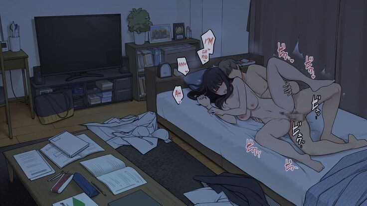 Senpai no Ie de Shiken Benkyou Oshiete moratte node Yuugata ni Kaeru Yotei datta Joshidaisei no Ichinichi | A University Girl Spending a Day Studying at Her Senior’s House After Deciding She’d Go Home in the Evening