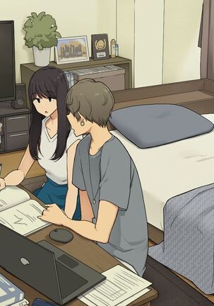 Senpai no Ie de Shiken Benkyou Oshiete moratte node Yuugata ni Kaeru Yotei datta Joshidaisei no Ichinichi | A University Girl Spending a Day Studying at Her Senior’s House After Deciding She’d Go Home in the Evening