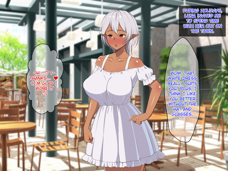 Ryuugakusei wa Kasshoku Bakunyuu Dark Elf! | The Transfer Student Is a Brown-Skinned Dark Elf with Huge Tits!