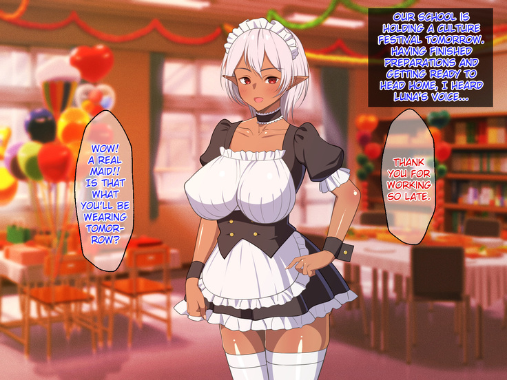 Ryuugakusei wa Kasshoku Bakunyuu Dark Elf! | The Transfer Student Is a Brown-Skinned Dark Elf with Huge Tits!