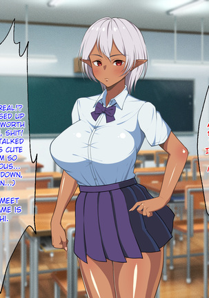 Ryuugakusei wa Kasshoku Bakunyuu Dark Elf! | The Transfer Student Is a Brown-Skinned Dark Elf with Huge Tits! - Page 4