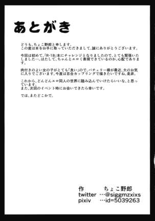 Patchouli no Hitori Ecchi Hon - Page 16