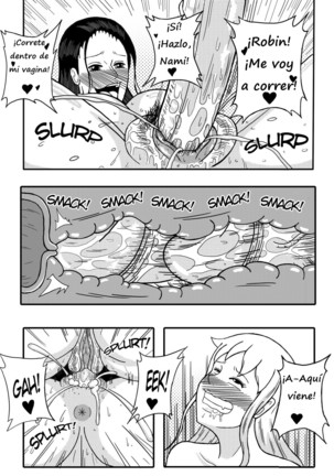 Robin x Nami: Reunión en el Thousand Sunny  Spanish] Reyfollador Page #13