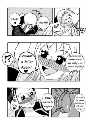 Robin x Nami: Reunión en el Thousand Sunny  Spanish] Reyfollador - Page 2