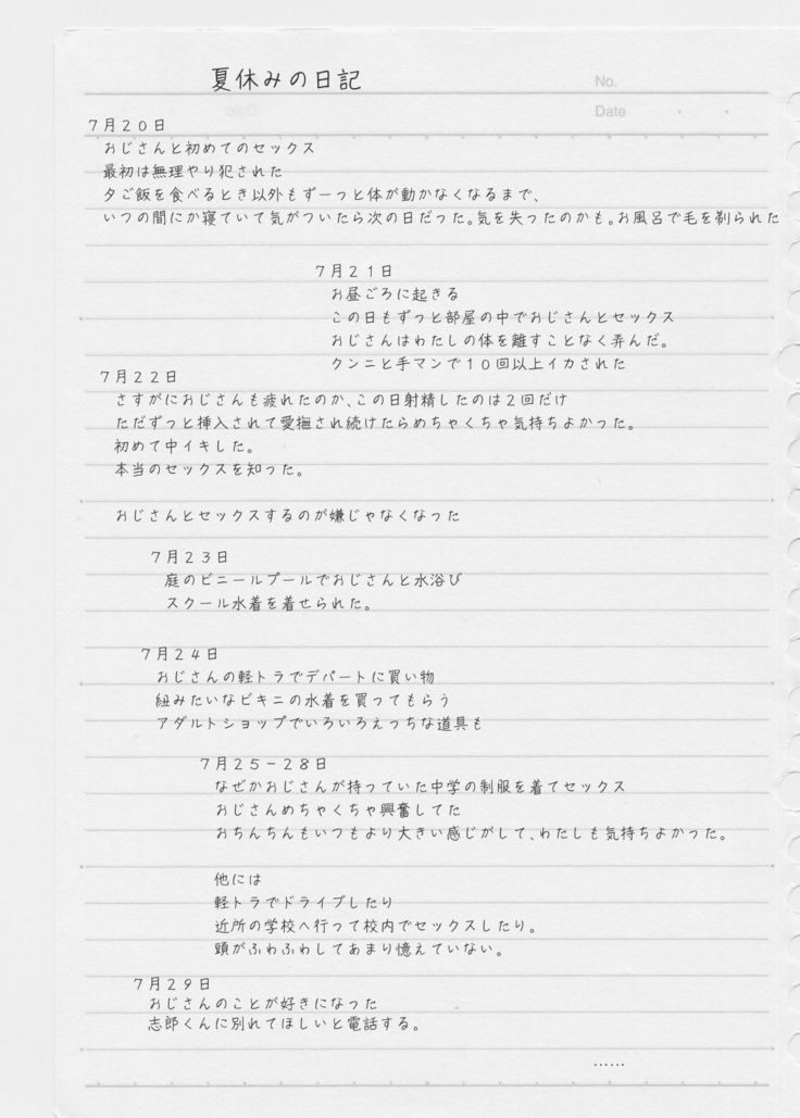 Natsuyasumi ni Aenakatta Boku no Kanojo wa.