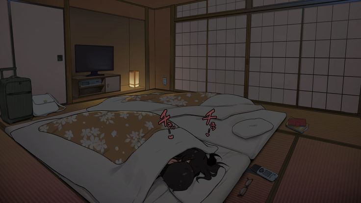 Onsenryokan nite Kanojo to Nemurenai Yoru, Anmoku no Ryoukai de Hajimaru Sex