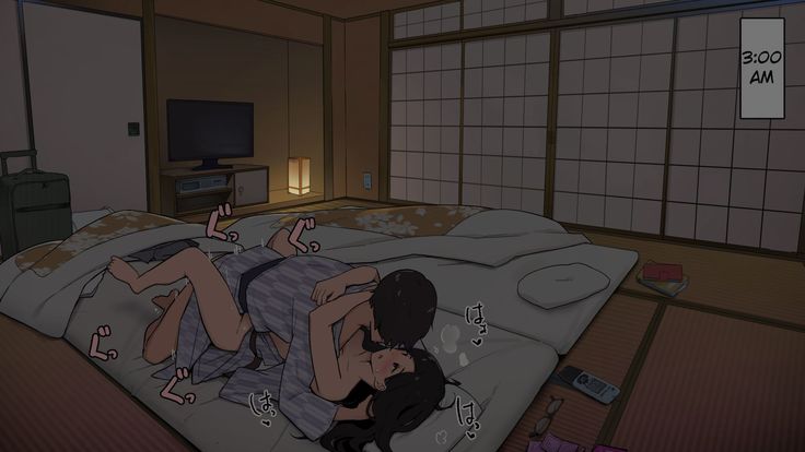 Onsenryokan nite Kanojo to Nemurenai Yoru, Anmoku no Ryoukai de Hajimaru Sex