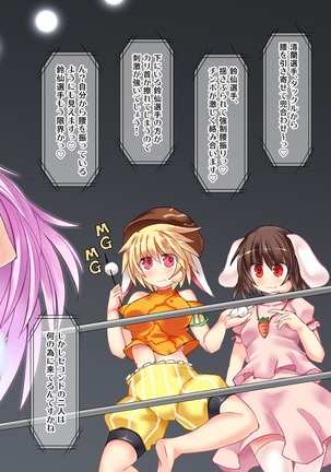 幻想郷フタナリチ○ポレスリング番外編ノベル 鈴仙・優曇華院・イナバVS清蘭 Page #38