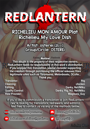 RICHELIEU MON AMOUR Plat | Richelieu My Love Dish - Page 31