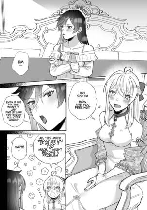 Danzai Route o Kaihi Shiyou to Shita Akuyaku Reijou wa Futanari Seijo no Imouto ni Dekiai Saremashita Page #42