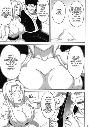 Tsunade no Insettai | Tsunade's Lewd Reception-Party Page #6