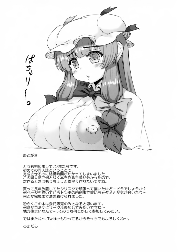 Patchouli no Shiriana Bon | A Book About Patchouli's Asshole.  Spanish