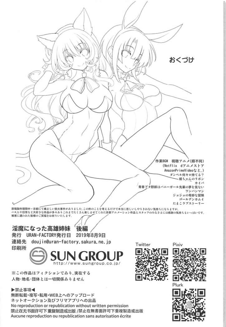 Succubus ni Natta Takao Shimai Kouhen