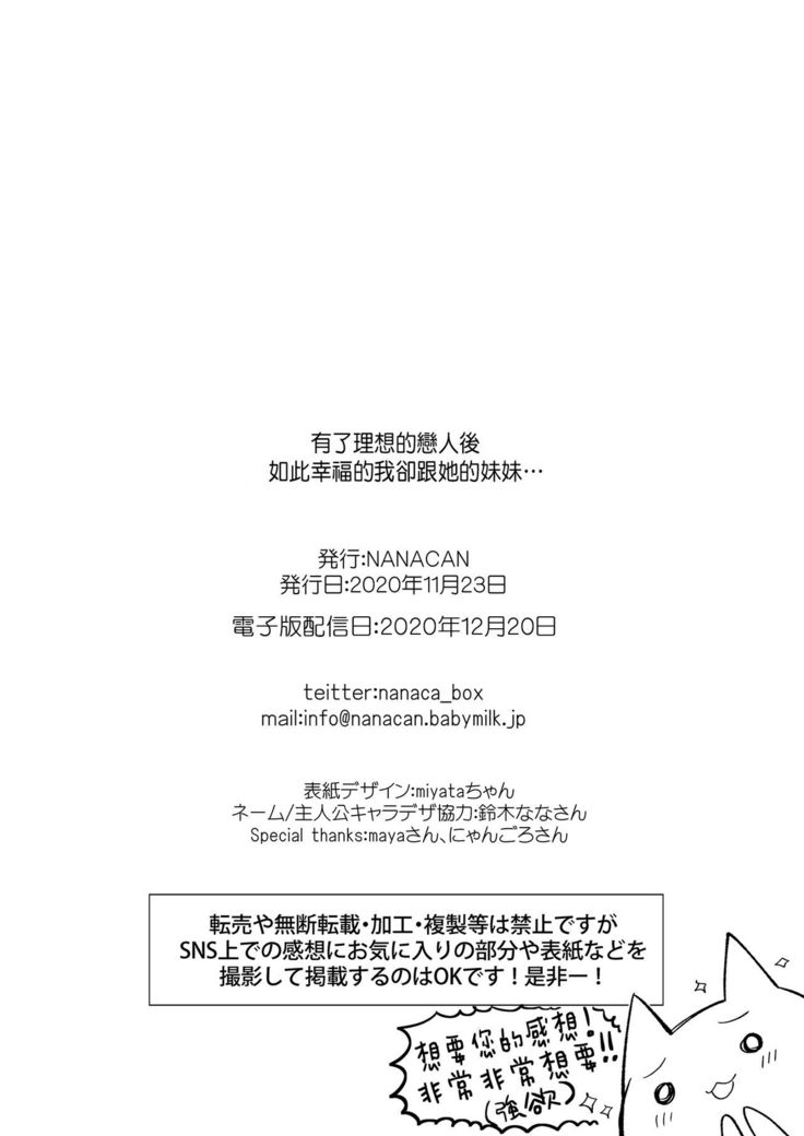 Risou no Koibito ga Dekite Shiawasemono datta Ore ga Kanojo no Imouto to.......