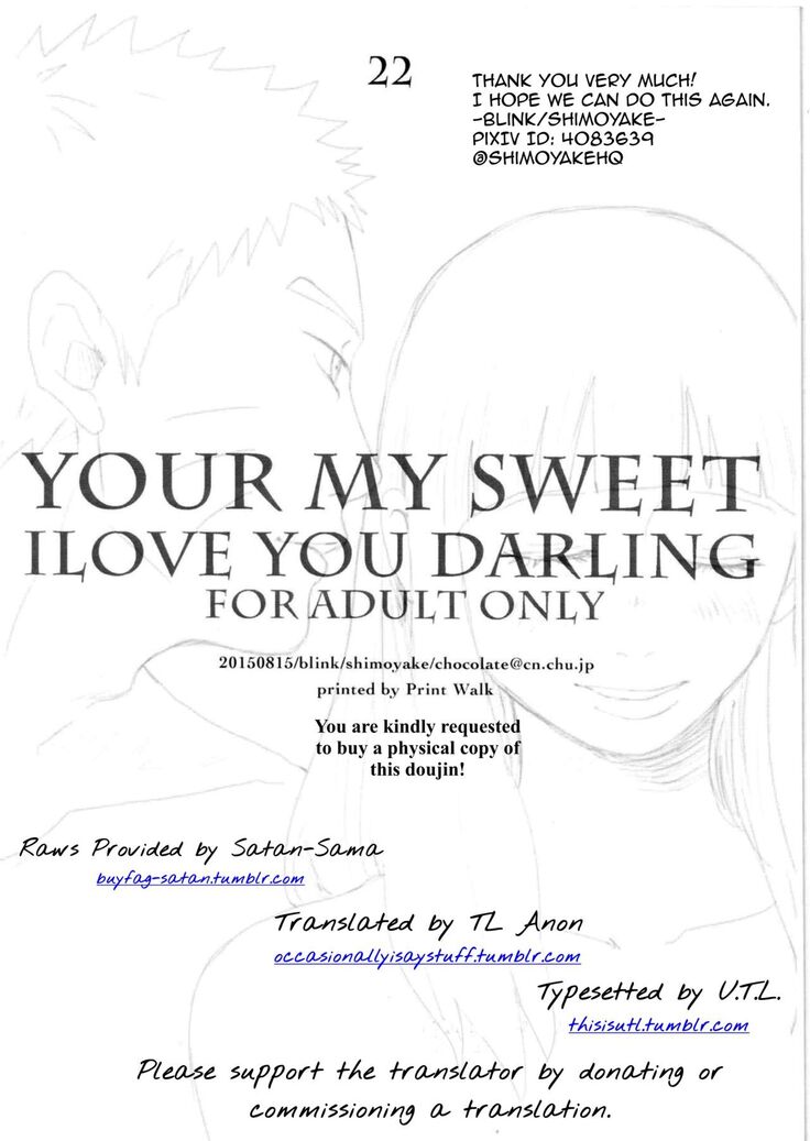 YOUR MY SWEET - I LOVE YOU DARLING