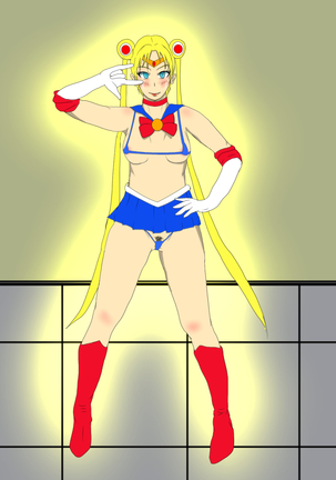 Kusuguri Rape Shokeinin vs Sailor Senshi Page #117