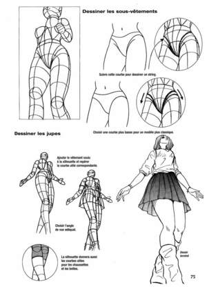 Le dessin du Manga 04 - Personnages feminin, Attitudes, Expressions ] Page #76