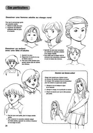 Le dessin du Manga 04 - Personnages feminin, Attitudes, Expressions ] Page #21