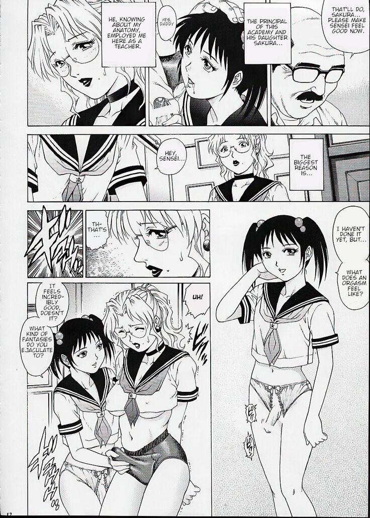 Futanari Female Teacher in a Sailor Uniform