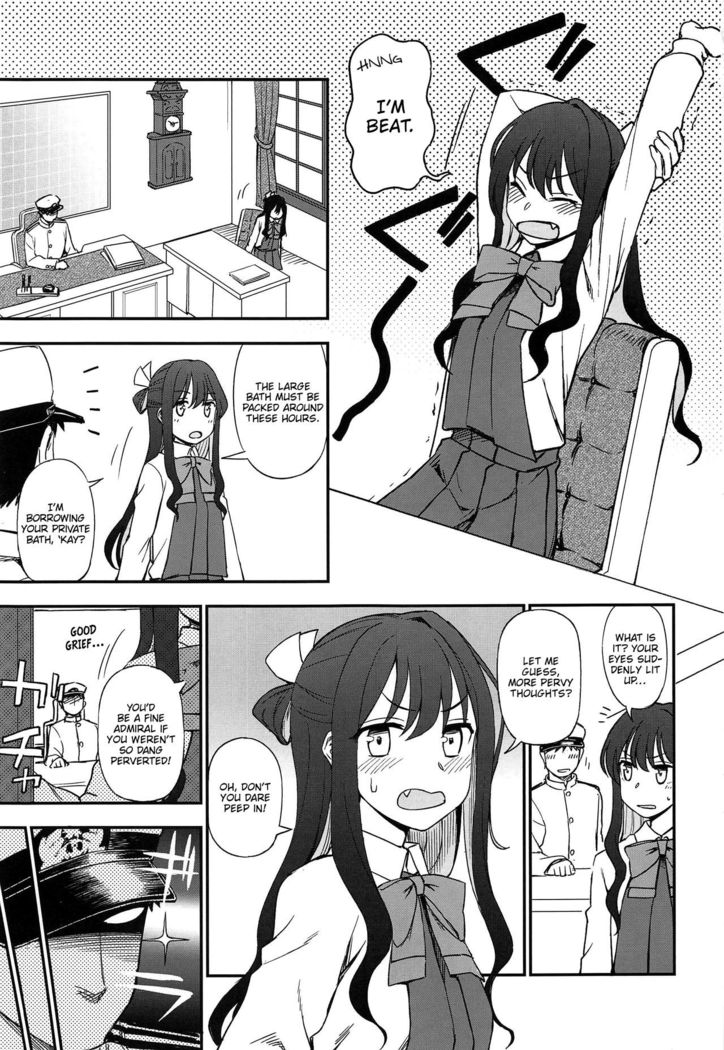 (C97) [Kuma no Tooru Michi (Kumada)] Naganami-sama to Ofuro Ecchi | Bathroom Sex With Naganami-Sama (Kantai Collection -KanColle-) [English] [FMLTranslations]