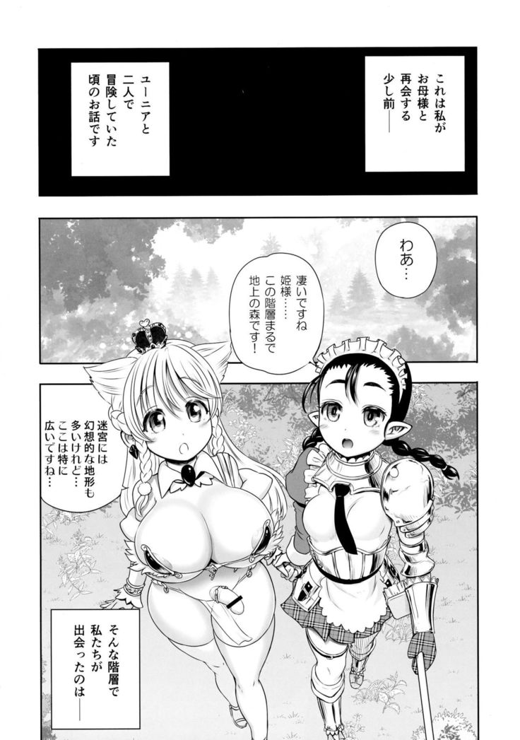 Meikyuu Oujo to 3-ri no Mama: Natsucomi Kaijou Shousasshi-tsuki Set