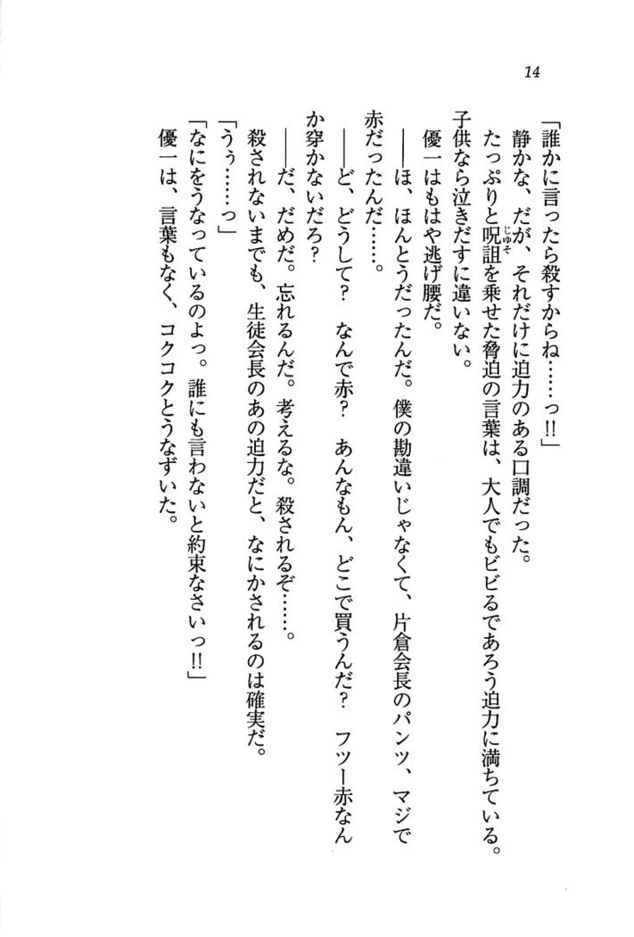 ナイショの生徒会長 放課後はキミの下着モデル