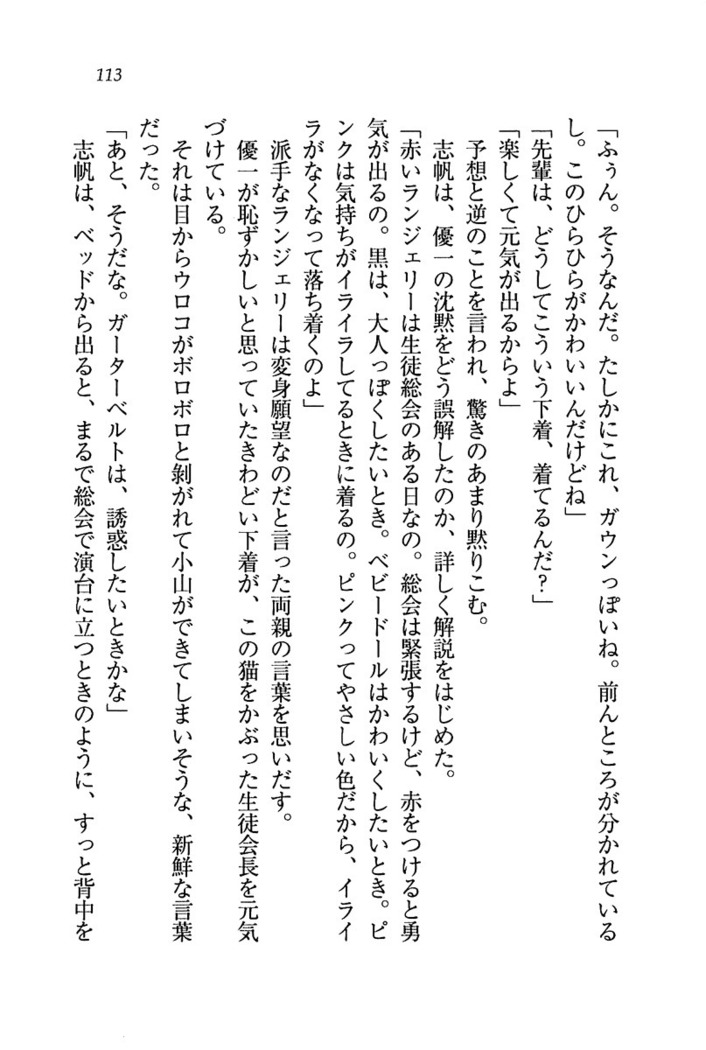 ナイショの生徒会長 放課後はキミの下着モデル