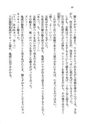 ナイショの生徒会長 放課後はキミの下着モデル Page #90