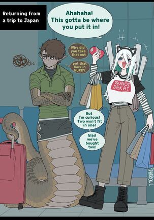 Wholesome diligent husband x Lewd sleepy Snake wife Page #33