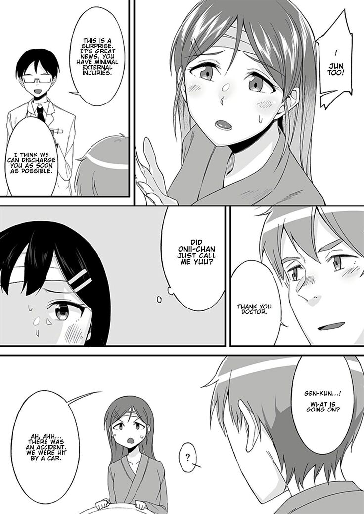 "Imouto no Karada no Kanojo" to "Kanojo no Karada no Imouto", Docchi no Naka ga Kimochi Ii? Chapters 1-2