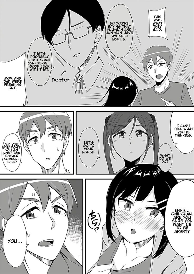 "Imouto no Karada no Kanojo" to "Kanojo no Karada no Imouto", Docchi no Naka ga Kimochi Ii? Chapters 1-2