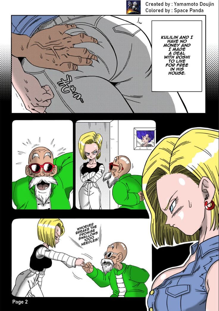 18-gou vs Kame Sennin | Android n18 VS Kamesennin