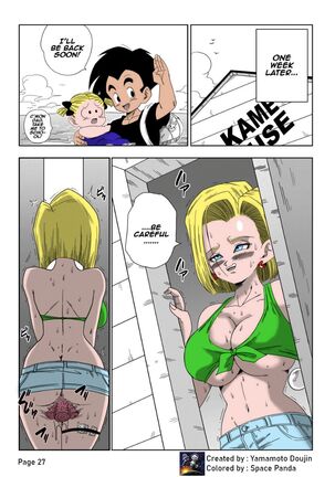 18-gou vs Kame Sennin | Android n18 VS Kamesennin Page #29